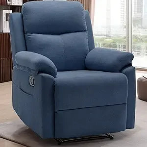 YANYING Corduroy Manual Recliner Chair With Side Pockets
