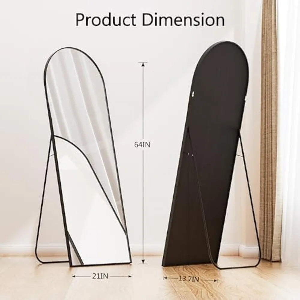 Arched Full-Length Mirror for Bedroom Dressing Room