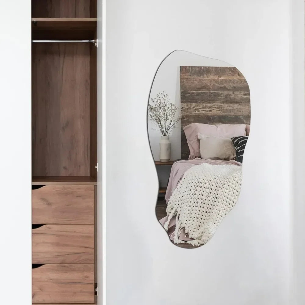 XMSJH Irregular Asymmetrical Wall Mirror For Living Room
