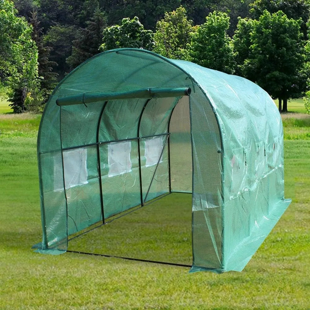 Portable Greenhouse 12 By 7 By 7 Walk In With Roll Up Door