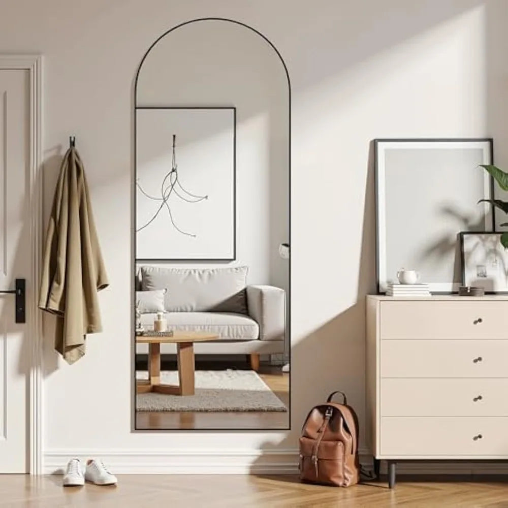Arched Full-Length Mirror for Bedroom Dressing Room