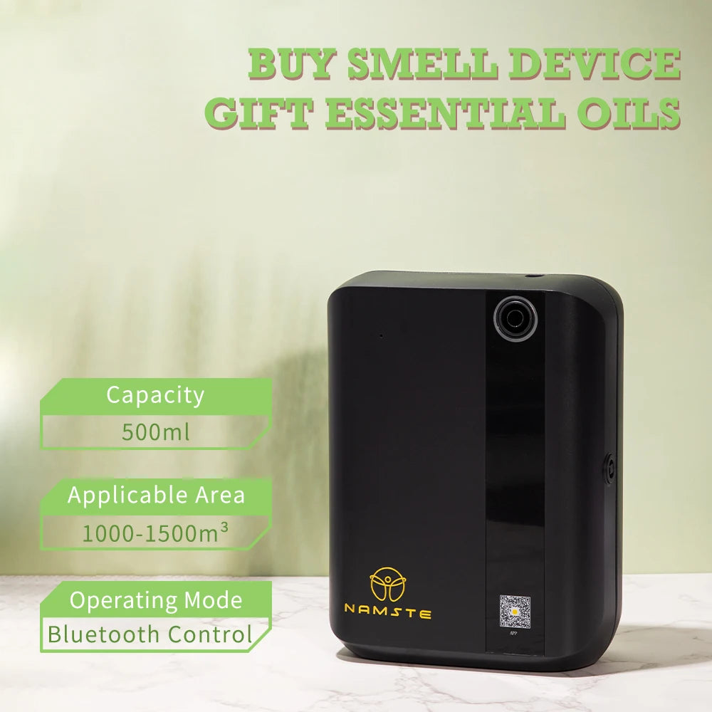 Namste Bluetooth Diffuser 1500m³ Electric Essential Oil Air Freshener 500ML Capacity