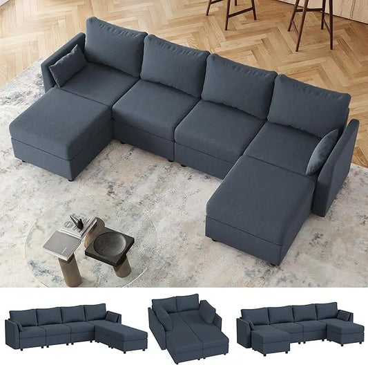 Modular Combination Sofa with Storage by NoEnName