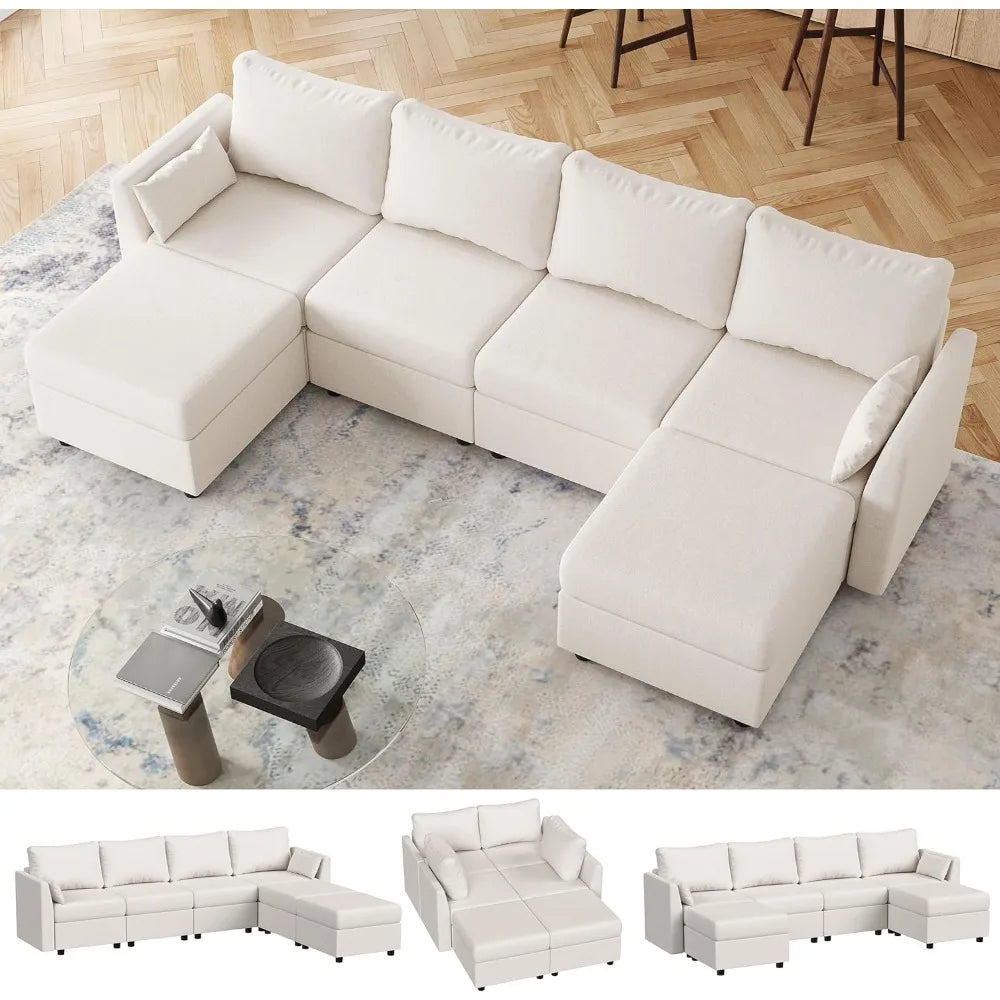 Modular Combination Sofa with Storage by NoEnName