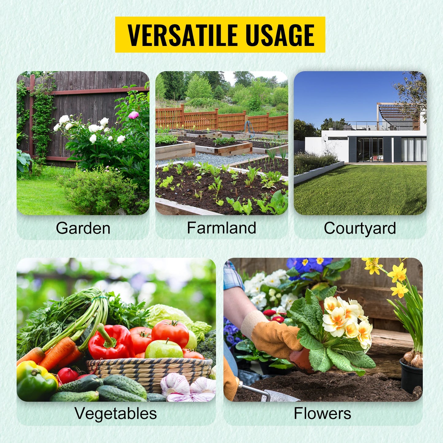 VEVOR Walk In Tunnel Greenhouse With Galvanized Frame