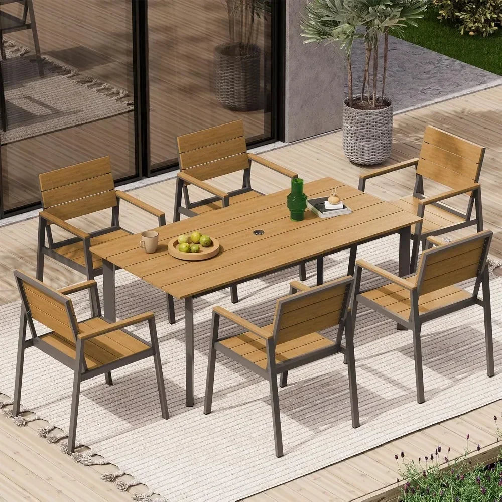Outdoor Patio Dining Table Set by NoEnName