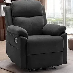 Recliner Chair for Adults Small Recliner Chair for Small Spaces Upholstered Manual Recliner with Side Pockets Corduroy Fabric