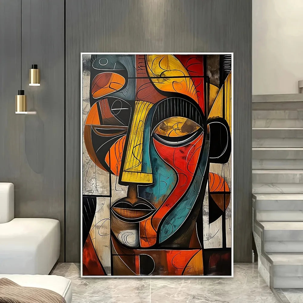 Abstract African Art Canvas Print Wall Art