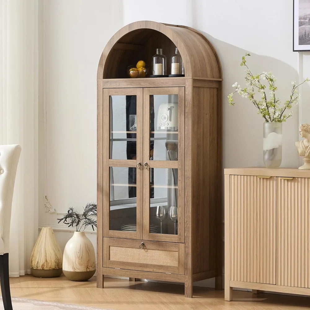 Arched Pantry Cabinet with Drawer by NoEnName