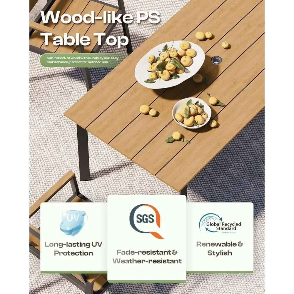 Outdoor Patio Dining Table Set by NoEnName