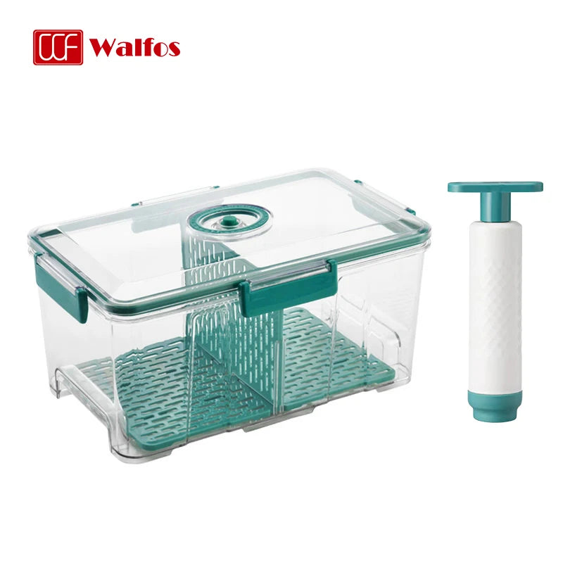 Walfos Vacuum Preservation Box Transparent Plastic Food Storage