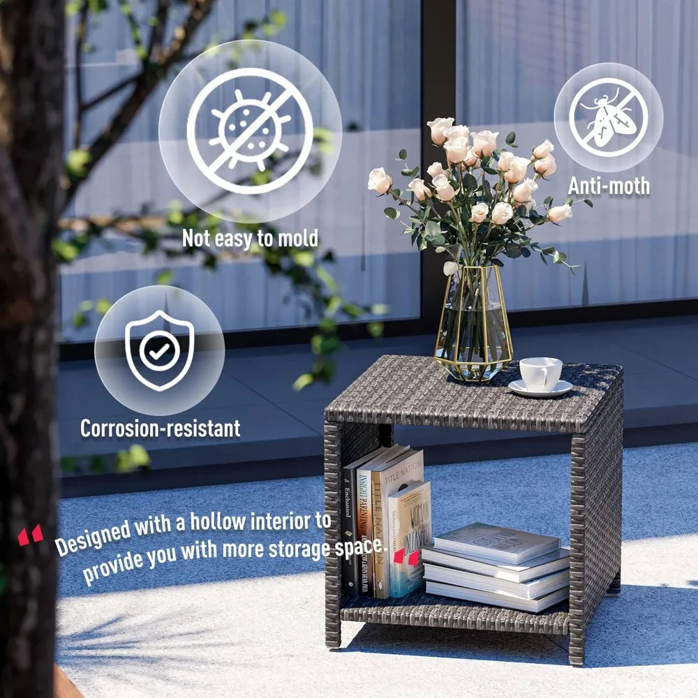 Guangbai Wicker Patio Furniture Set for Outdoor Conversation