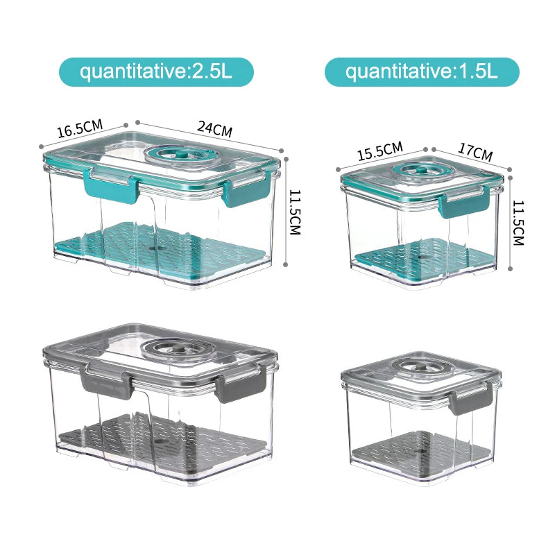 Walfos Vacuum Preservation Box Transparent Plastic Food Storage