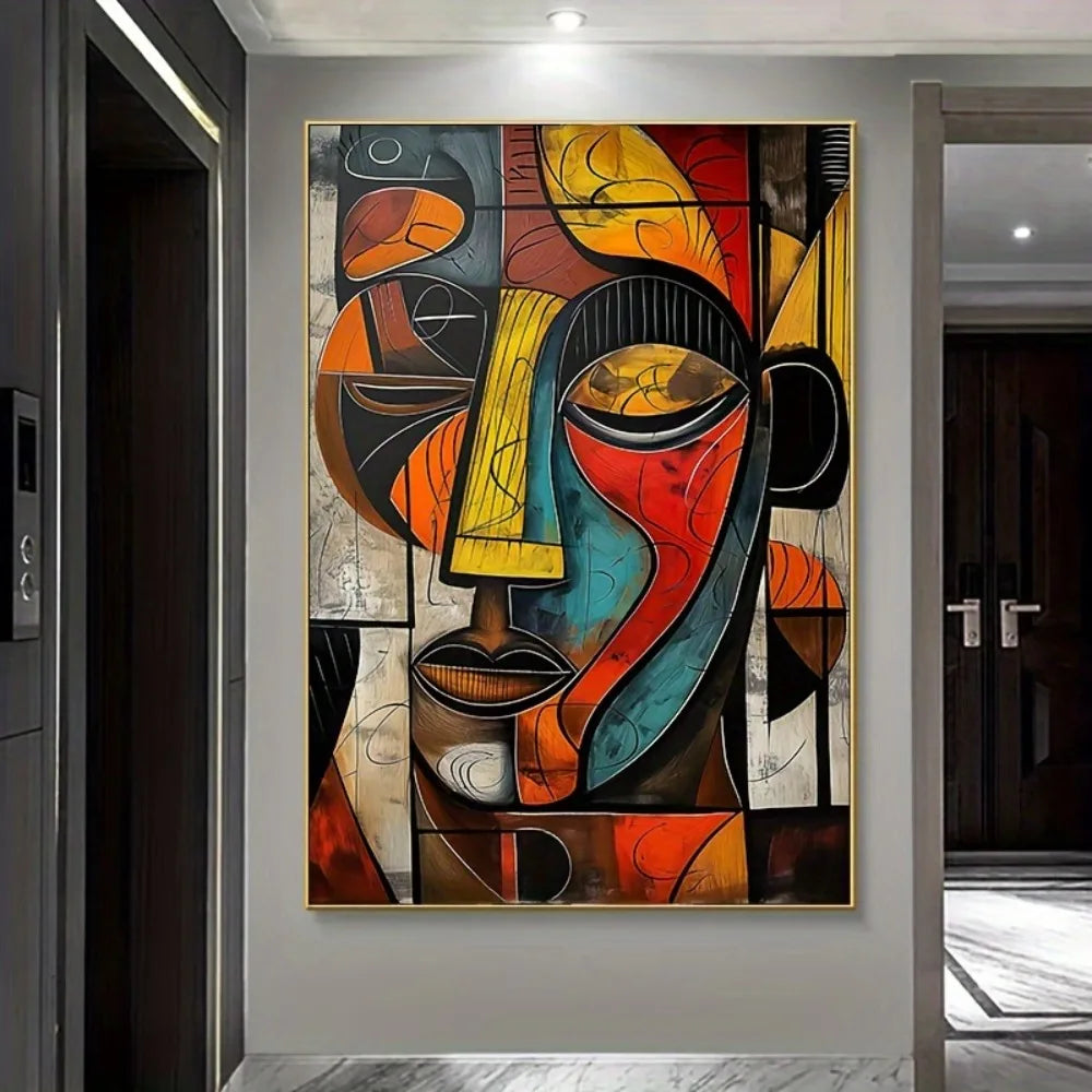 Abstract African Art Canvas Print Wall Art